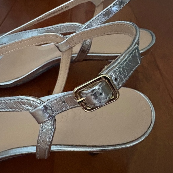 Metallic Strappy Sandal Slingback - Picture 9 of 10